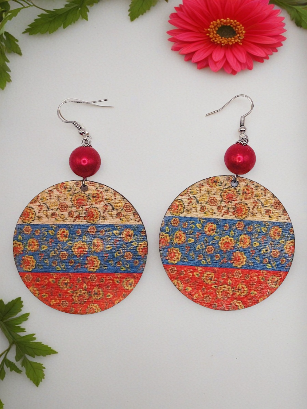 Серьги Хохлома