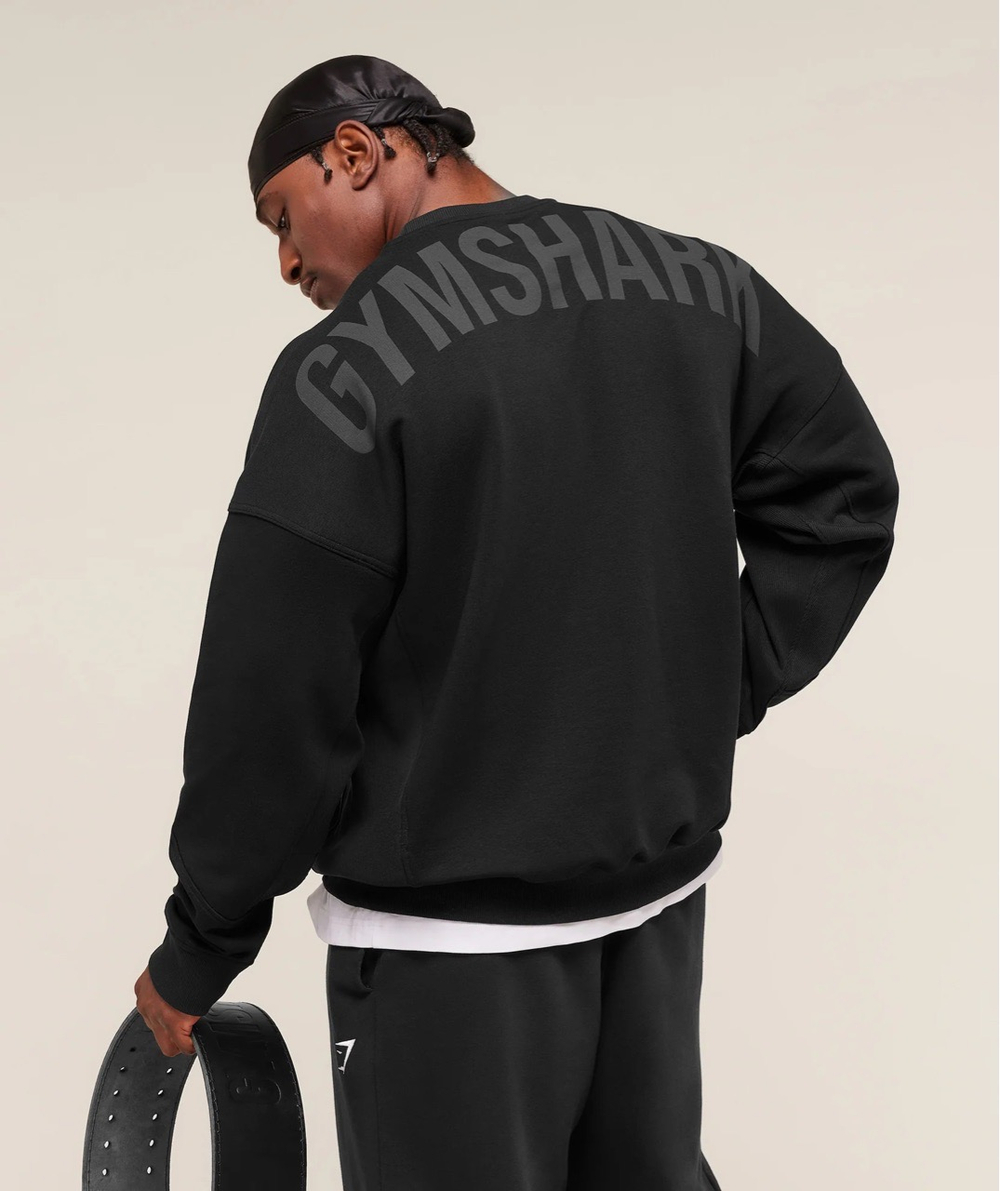 Толстовка GYMSHARK Power Sweatshot Blackout