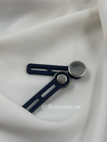 Пуговица-расширитель для джинс под серебро