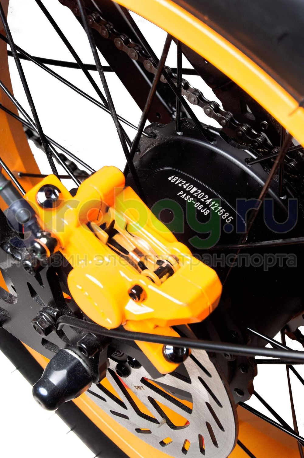Электровелосипед Minako APEX (48V/20Ah) - Желтый фото №17