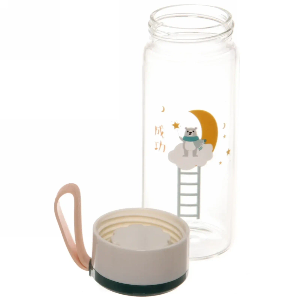 Бутылка питьевая стеклянная 320мл «Полярный Мишка»