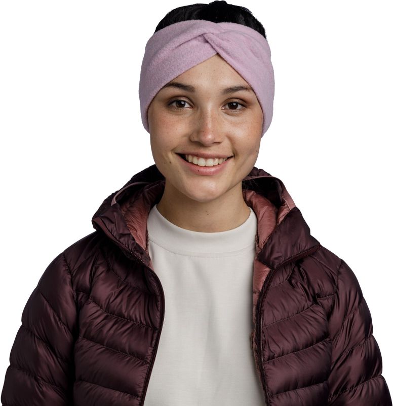 Шерстяная повязка на голову Buff Merino Fleece Headband Lilac Sand Фото 1