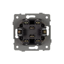 Механизм выключателя двухклавишный проходной SWT-MKP2-PL-BK-V (250V, 10A) (Arlight, -) 049893