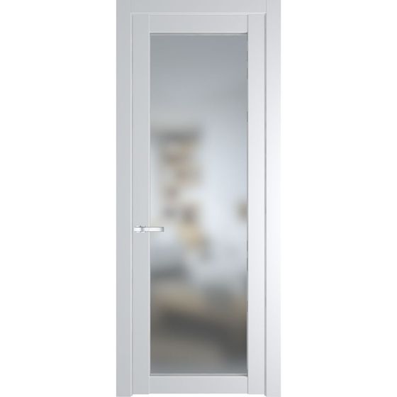 Межкомнатная дверь эмаль Profil Doors 2.1.2PD крем вайт остеклённая