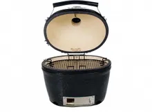 Керамический угольный гриль Primo Oval 200 Junior All-In-One, 34х47 см, с ножками и столиками