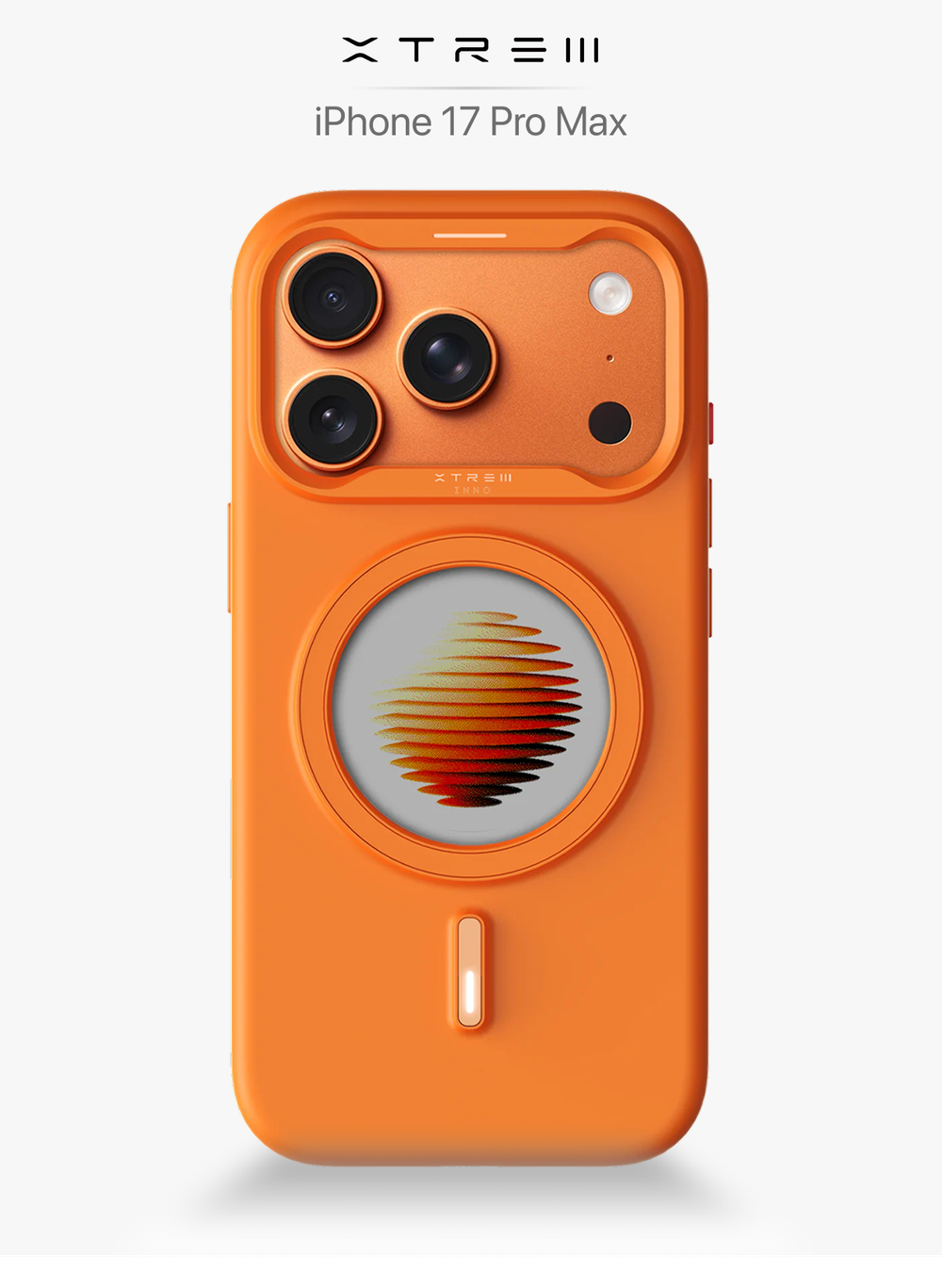 XTREM Чехол для Apple iPhone 17 Pro Max с экраном на задней панели, оранжевый