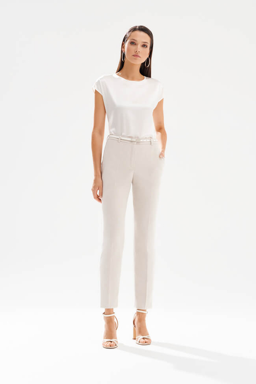 31237 Брюки женские (бежевый меланж)