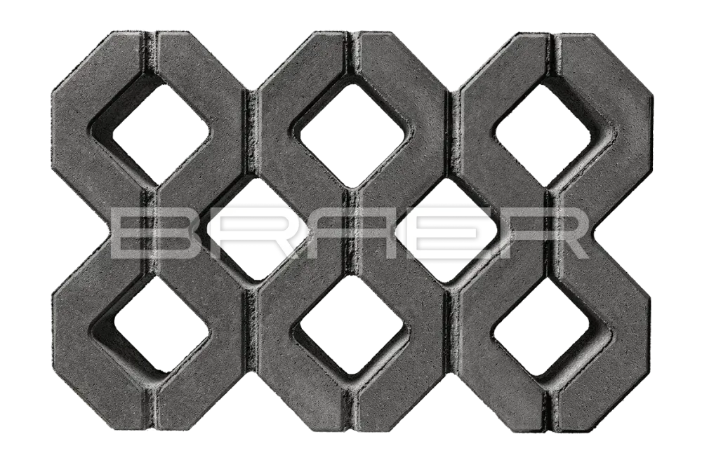 Газонная решётка Braer Меба, Серый, h=100 мм