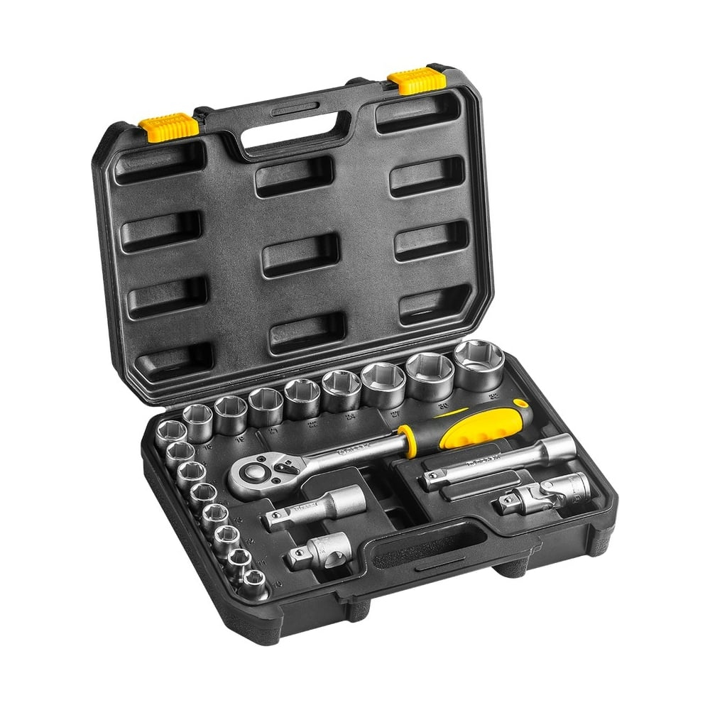 Головки сменные 21 шт. (1/2", CrV) TOPEX 38D642