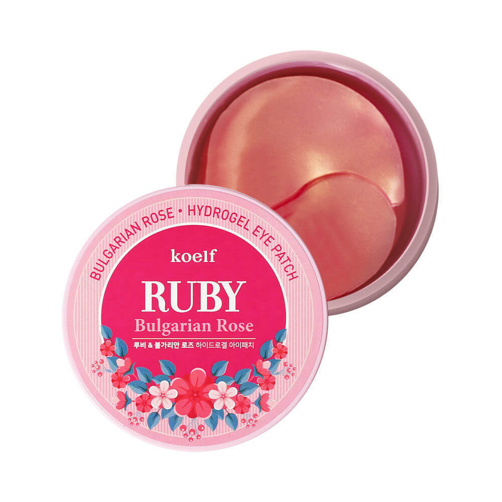 Гидрогелевые патчи с болгарской розой и рубином KOELF Ruby & Bulgarian Rose Eye Patch 60 шт.