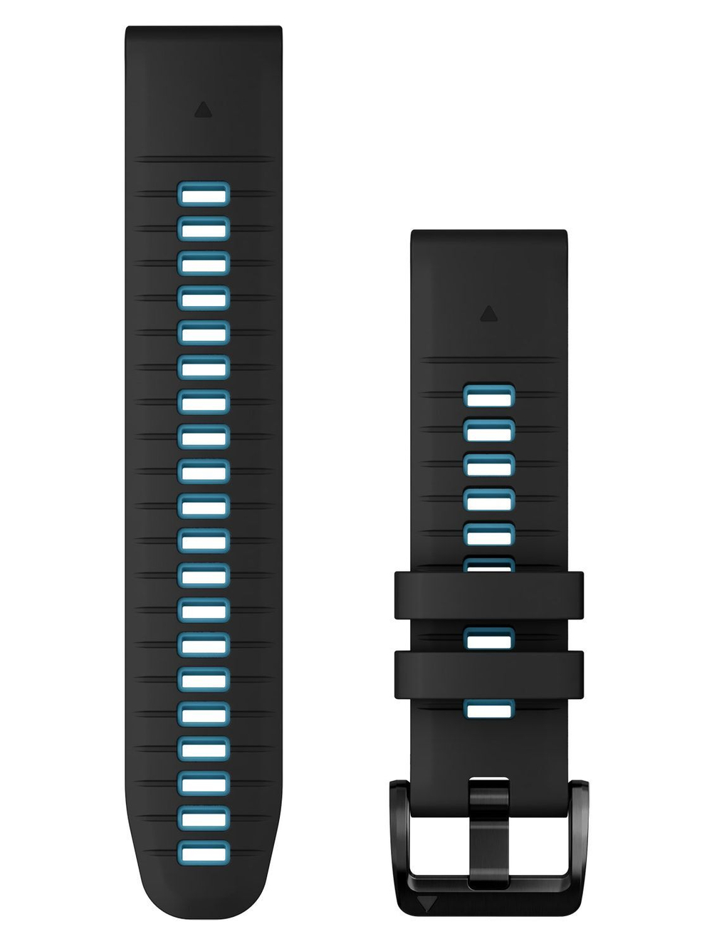 Ремешок Garmin 22mm QuickFit Black/Cirrus Blue силиконовый 010-13280-05
