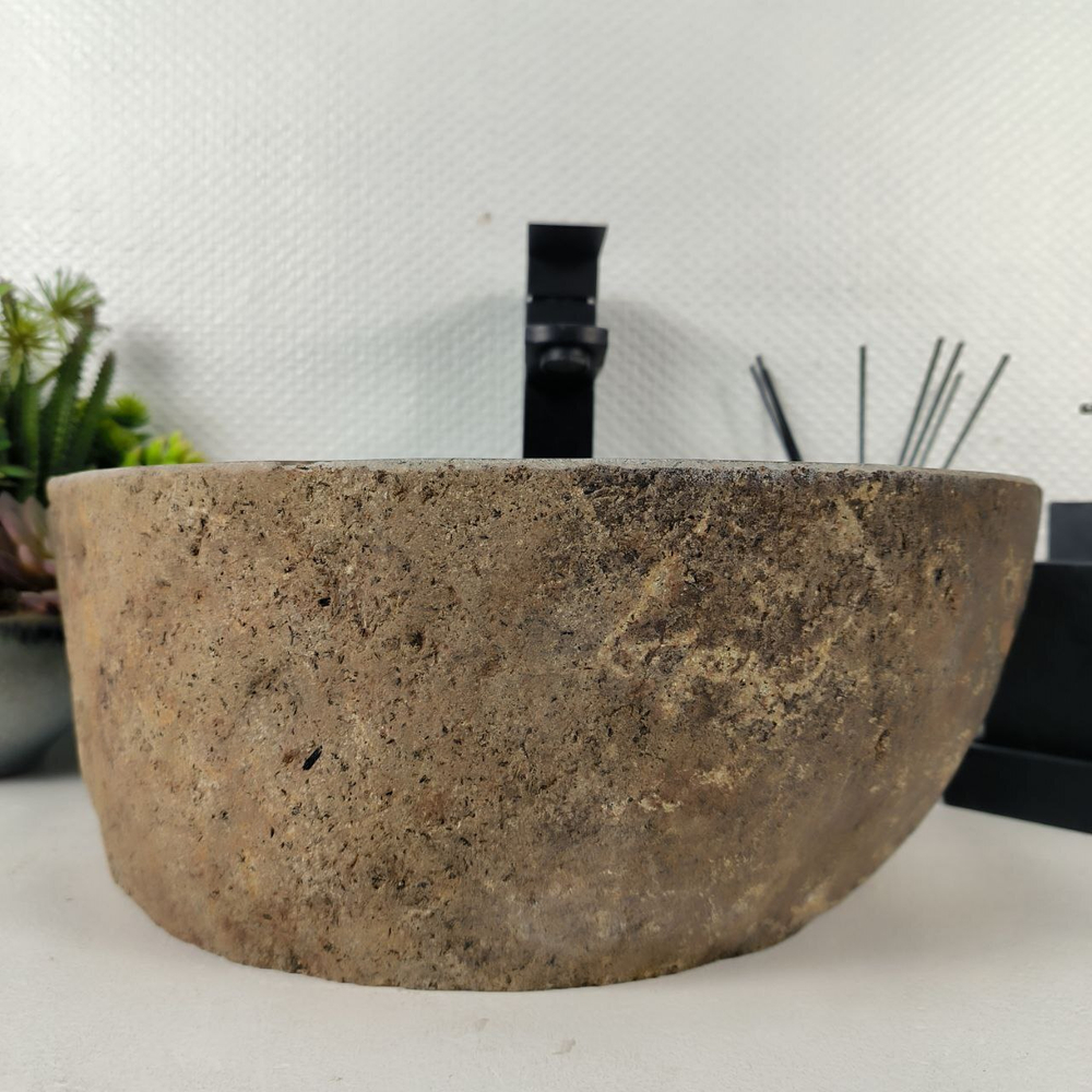 Раковина из речного камня RS-64939 42*34*15 0856