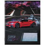 Тетрадь 12 л. BRAUBERG клетка обложка картон "SUPER CAR" (60 штук в упаковке)