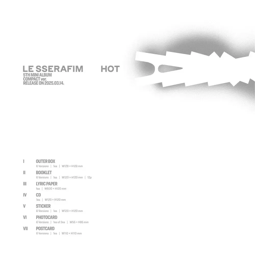 Альбом LE SSERAFIM - HOT [Compact ver.]