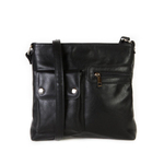 Стильная женская повседневная чёрная сумочка из экокожи Dublecity М-СД-58