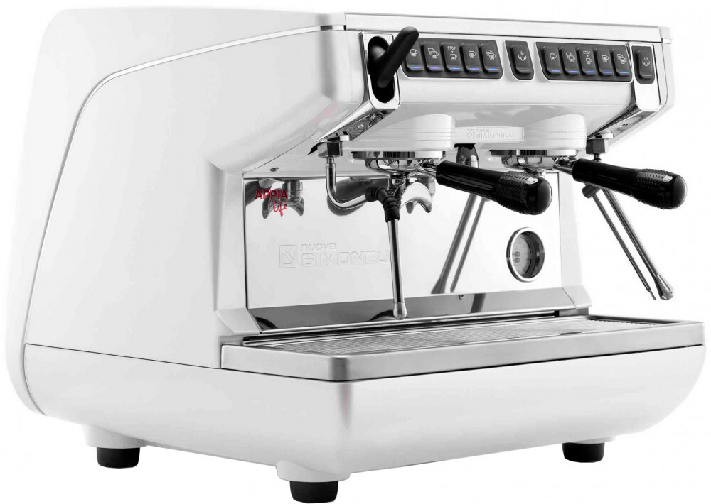 Рожковая кофемашина Nuova Simonelli Appia Life Compact 2Gr V 220V white+economizer+high groups (167630)