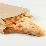 Пакет бумажный без ручки Крафт "Полоска" (350*200*100 мм)