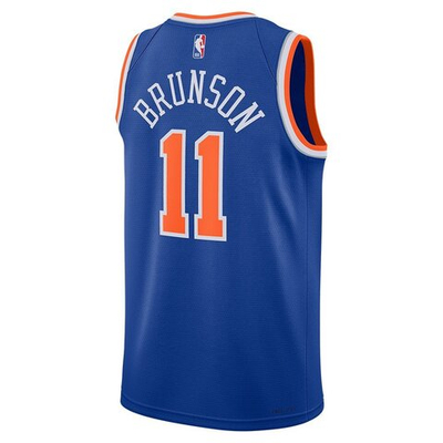 Баскетбольная футболка Nike Dri-FIT NBA Swingman New York Knicks Icon Edition 2022/23 Jalen Brunson Navy Blue