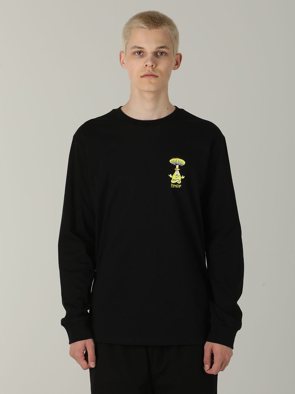 Лонгслив Ripndip Know Ur Shrooms Long Sleeve Black
