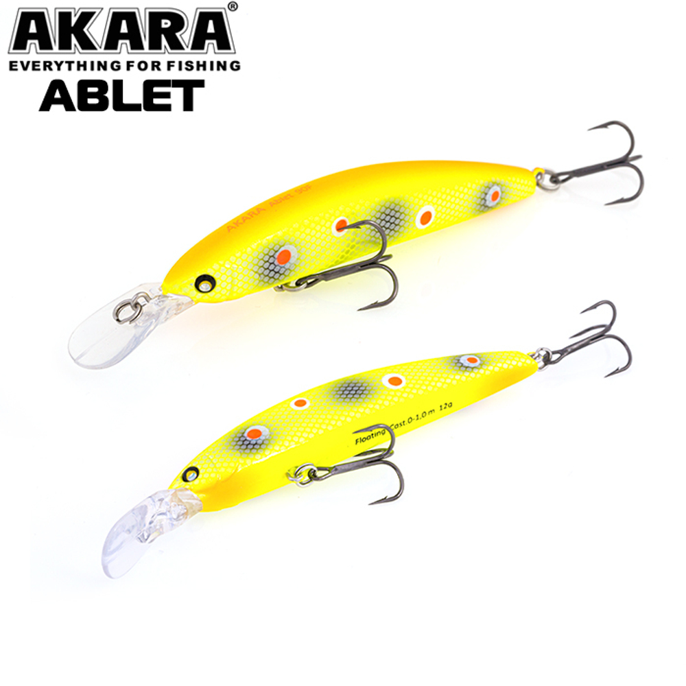Воблер Akara Ablet 90F 12гр. (3/7 oz 3,5 in) A176