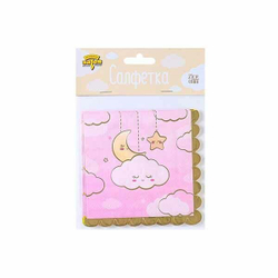 Салфетки Детские Грезы розовые 6шт