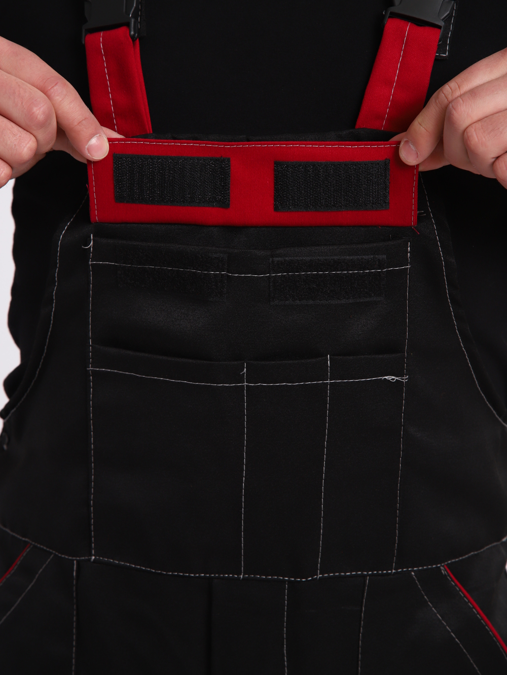 Полу Комбинезон рабочий Гигант на лямках черный молния