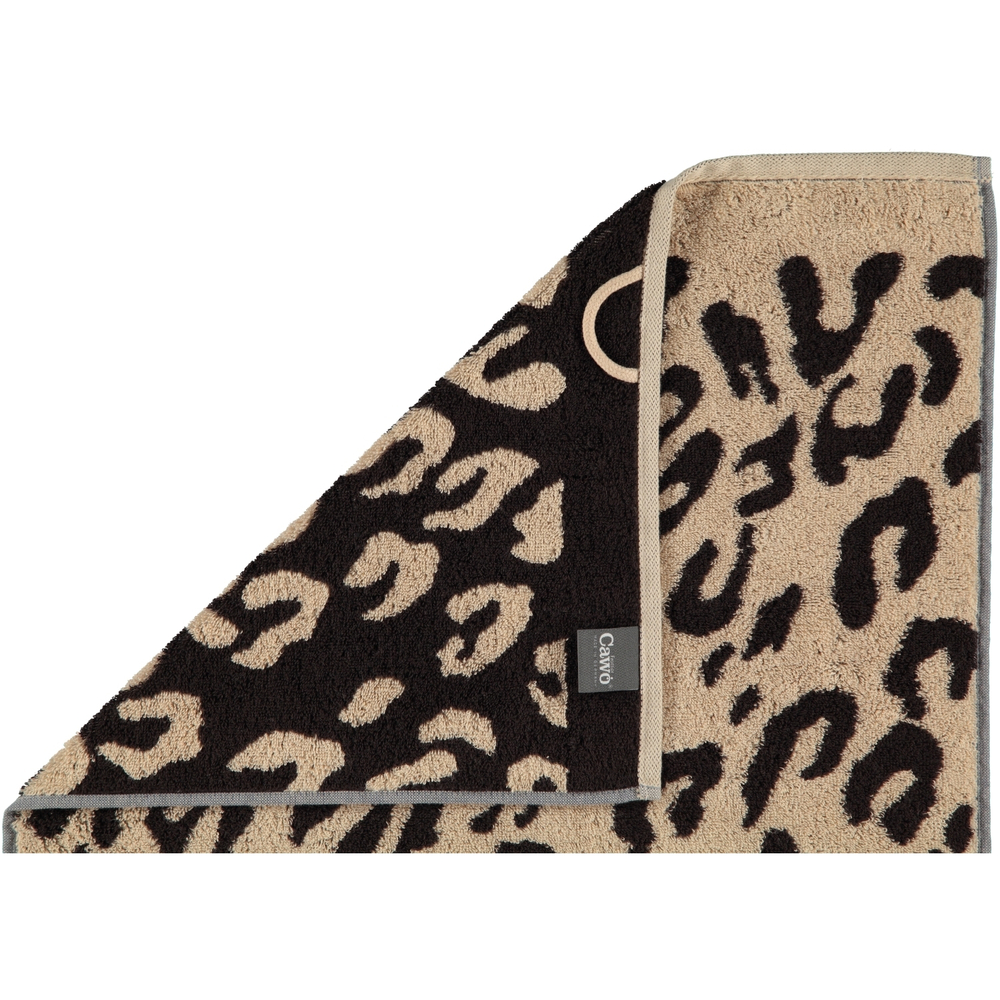 Полотенце 50x100 Cawo Instinct Leopard 563 коричневое Германия