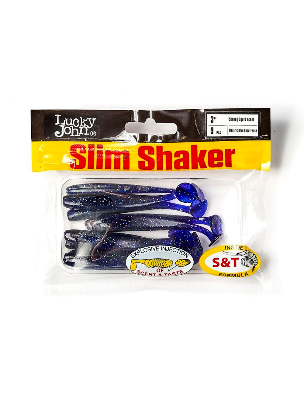 Виброхвосты съедобные искусственные LJ Pro Series SLIM SHAKER 4in (10.00)/S63 6 шт. в упак.