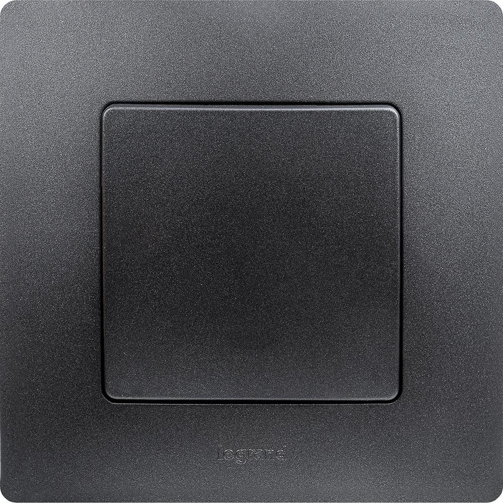 Выключатель 1-клавишный 10А 250В антрацит ETIKA Legrand