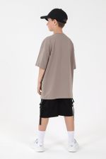 Фуфайка (футболка) для мальчика Леон-1 Виотекс СЕРО-БЕЖЕВЫЙ