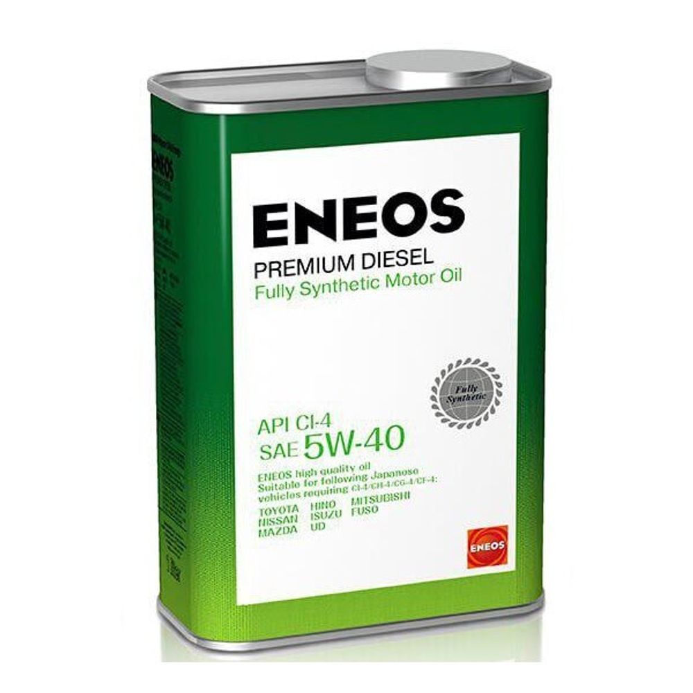 Масло моторное ENEOS Premium Diesel CI-4 Синтетика 5W40 1л