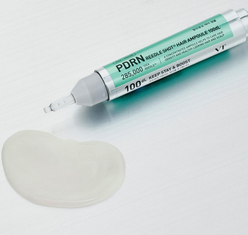 VT Cosmetics PDRN Reedle Shot Hair Ampoule 100dL ампула против выпадения волос с микроиглами и ПДРН