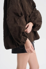 Куртка из жатой плащёвки