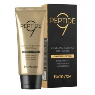 FarmStay ББ-крем омолаживающий с комплексом из 9 пептидов - Peptide9 covering essence BB cream, 50мл