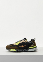 Кроссовки муж. Aeronautica 276 черно-зеленые