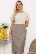 Платье Юстина (бежевое) П13663-16М LT Collection