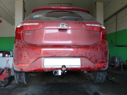 Фаркоп для Hyundai Solaris (2010-2015)/Kia Rio III (2011-2017) (без электрики) (паспорт и сертификат) AvtoS.HY23