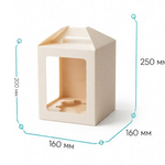 Коробка для кулича ForGenika JUMPL M 160*160*220 мм с ложементом