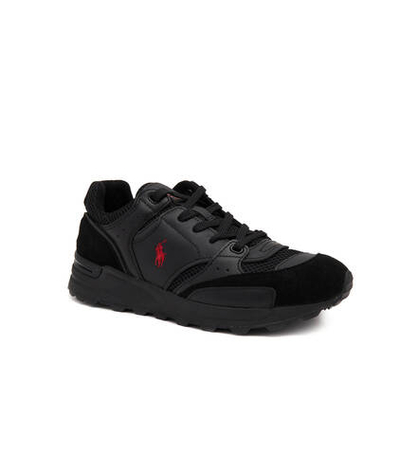 Кожаные кроссовки POLO RALPH LAUREN - черный(809906202)