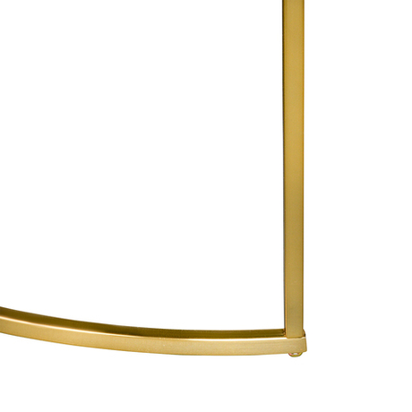 Столик приставной Berg Hans 80см черный мрамор