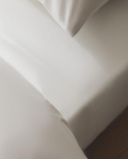 Zara Home - Простыня из ситца (200 нитей), белый, 160x280 см