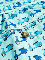 Шорты муж. MC Saint Barth MINI VESPA 56 голубой мопед синим