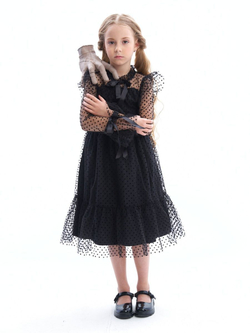 Пышное платье Уэнсдэй (Wednesday Addams) вещь на Хэллоуин