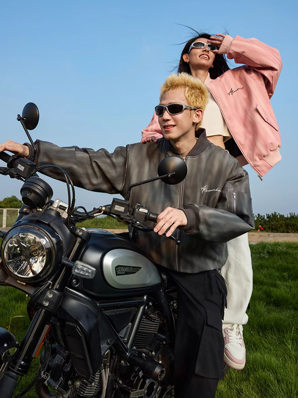 Бомбер HARSHandCRUEL "Color Diffusion" MA-1 Bomber Jacket