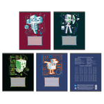 Тетрадь А5 24л клетк "My game" пласт.облистер белизна 100%, микс 4 вида (Центрум)