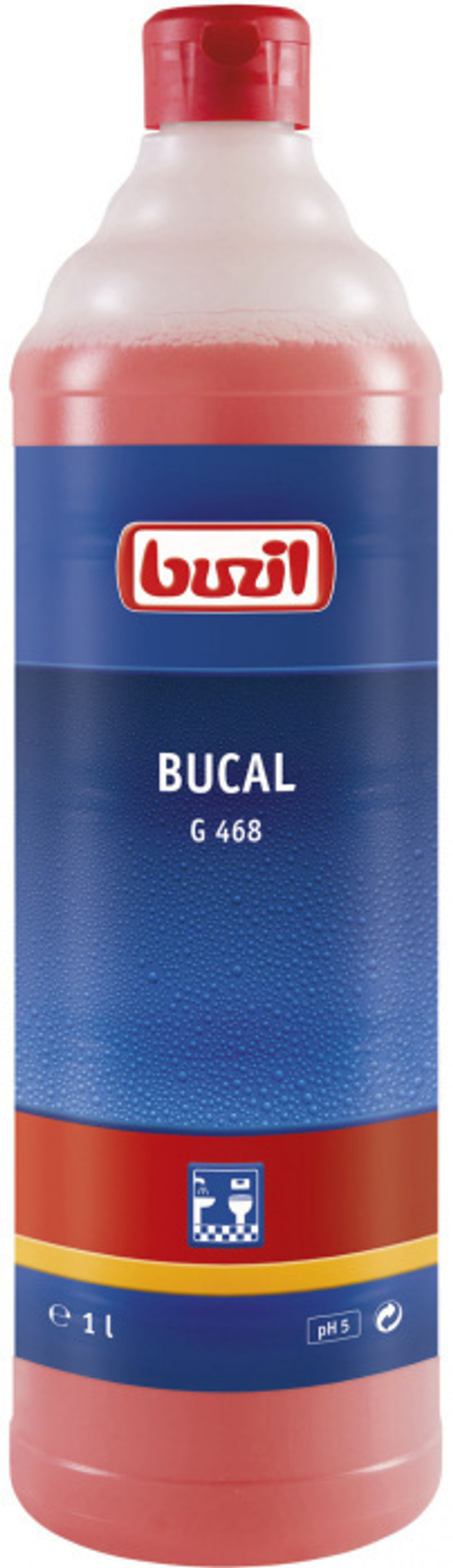 Bucal, средство для чистки сантехники, не содержащее кислоту, Buzil 1 л.
