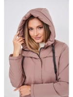 Куртка демисезонная больших размеров с капюшоном