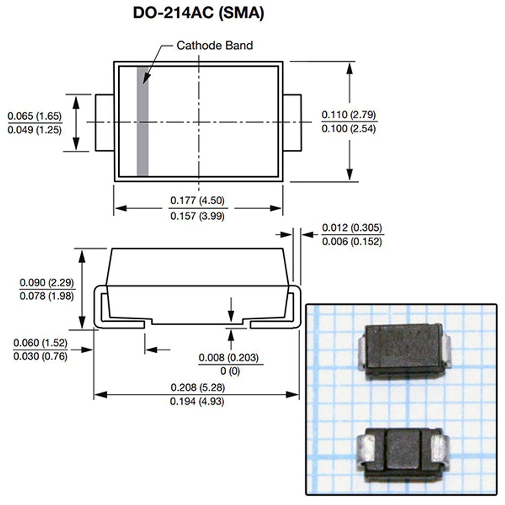 Диод ES1J (SMA)