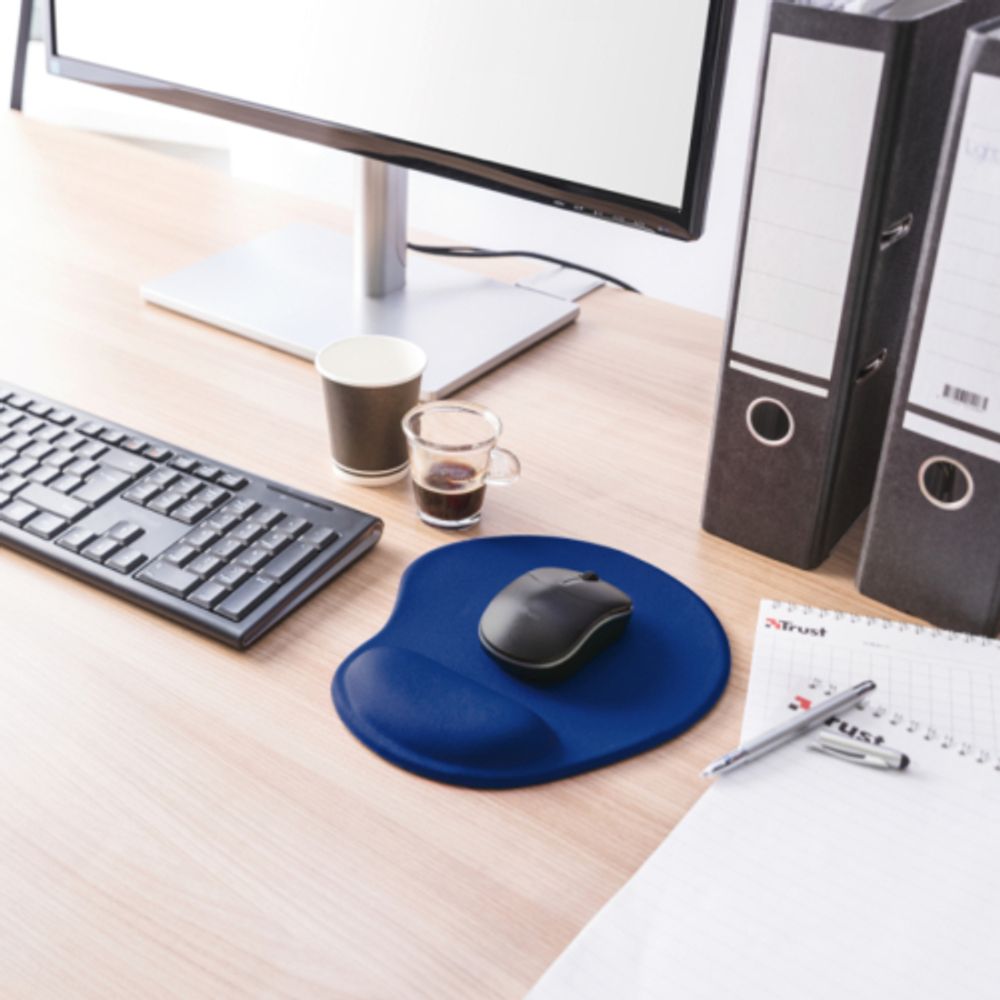 Коврик для мыши Trust 20426 с подушкой для запястья синий BigFoot | Мыши