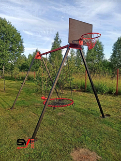 Монтаж уличных качелей Sv Sport